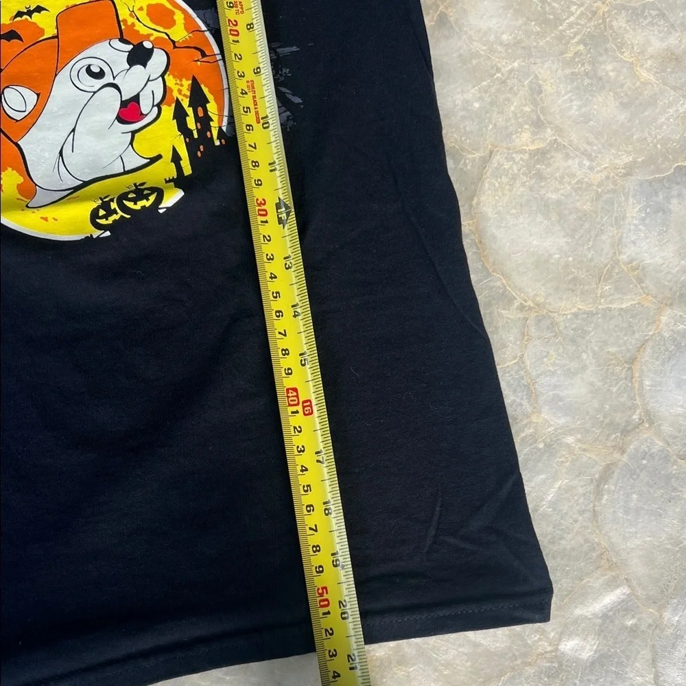 Buc-ee's  Kids Black Tee with Orange Graphic Youth Small